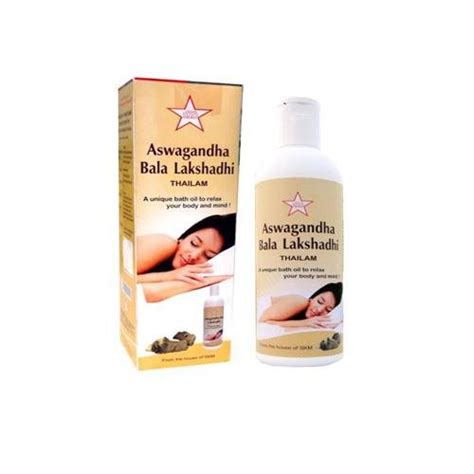 Aswagandha Bala Lakshadhi Thailam (oil)100 ml SKM-Bath oil-Relax Body ...