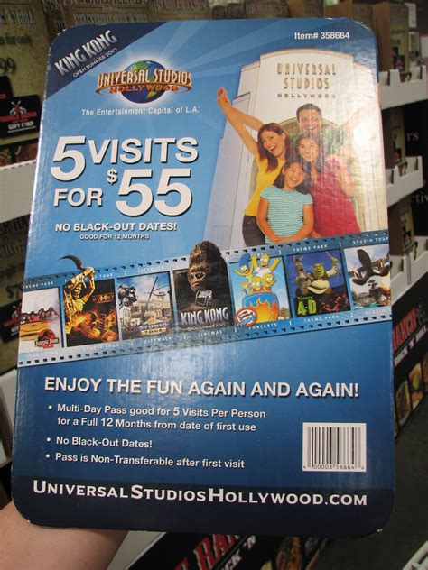 Universal Studio tickets is cheaper at COSTCO ($55.00) | Scratchpad Ideas