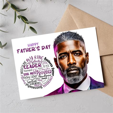 Printable Father's Day Card, Happy Father's Day, Instant Download ...