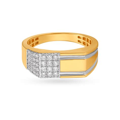 Sophisticated Diamond Finger Ring for Men