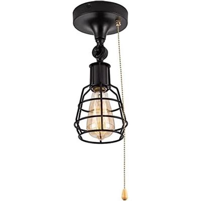 SPACETHREE Industrial Farmhouse Close to Ceiling Light with India | Ubuy