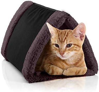 Petslover Cat Bed Cave House Bed - Best for Indoor Cats Houses Heated ...