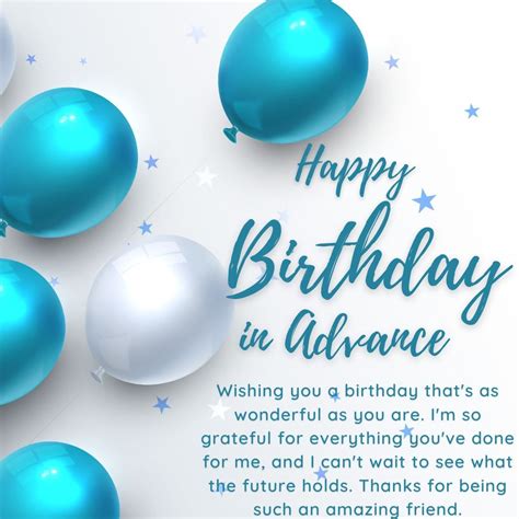 Advance Happy Birthday Images and Wishes