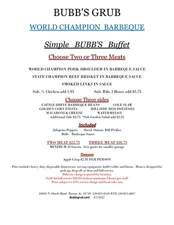 BUBB'S GRUB, Catalina - Menu, Prices & Restaurant Reviews - Tripadvisor