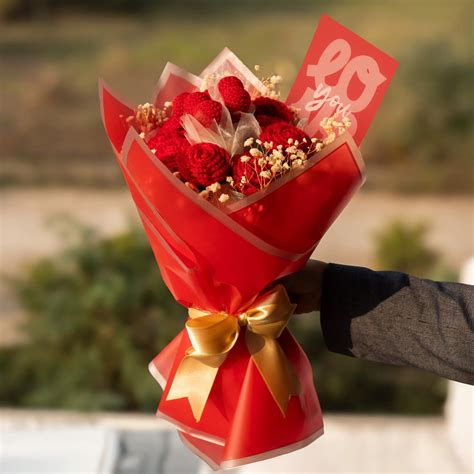 Crochet Flowers - Buy Crochet Flowers Bouquet(Guldasta) Online | The ...