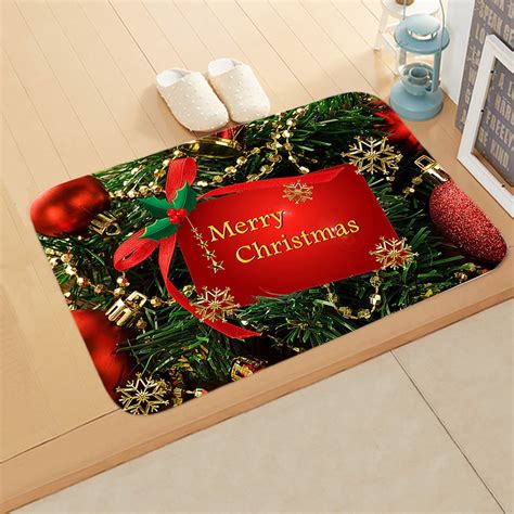 Holloyiver Christmas Door Mat Outdoor, Merry Christmas Welcome Mats for ...