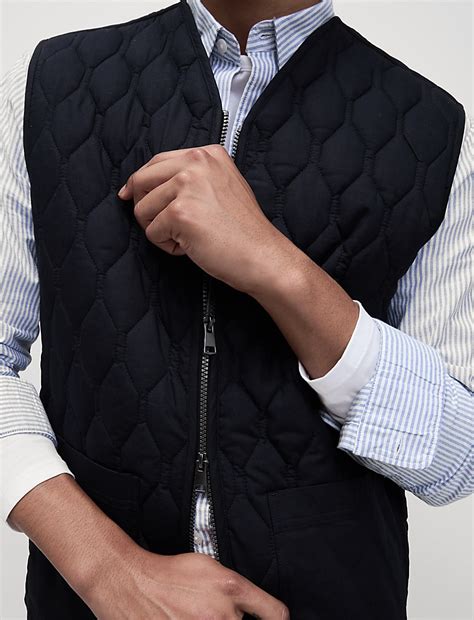 Buy Pure Cotton Quilted Gilet with Stormwear™ at Marks & Spencer