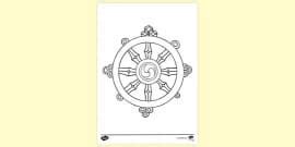 The Laxey Wheel Colouring Sheets (teacher made) - Twinkl