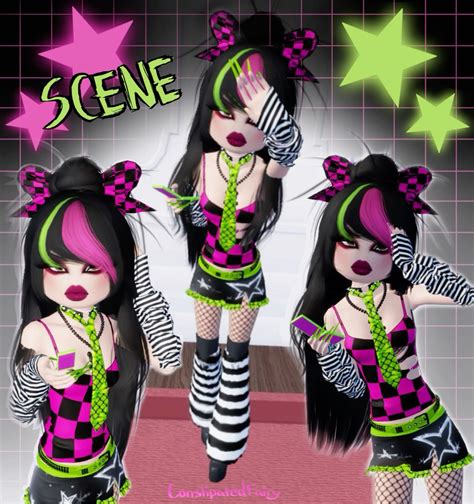 dress to impress scene theme🦎🩷 | Scene dress, Dress to impress, Scene ...