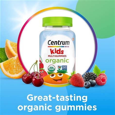 Buy Centrum Kids' Organic Multigummies, Kids Multivitamin Gummies ...