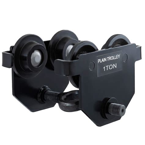 Buy WYZXR Manual Push Beam Trolley 1Ton Pull Capacity Heavy Duty Plain ...