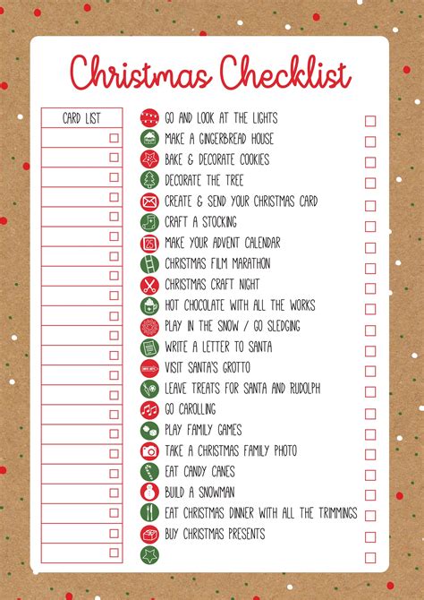 Christmas Party Checklist Printable - Printable And Enjoyable Learning
