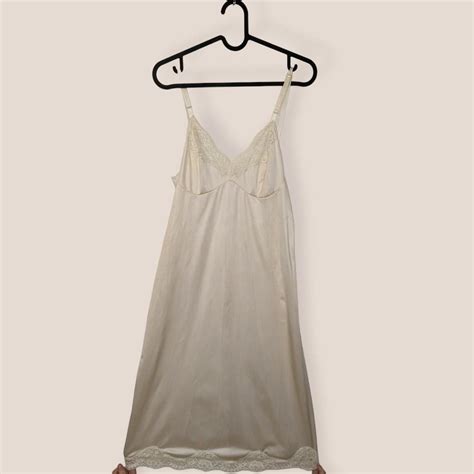 JCPenney Women's Cream Dress | Depop