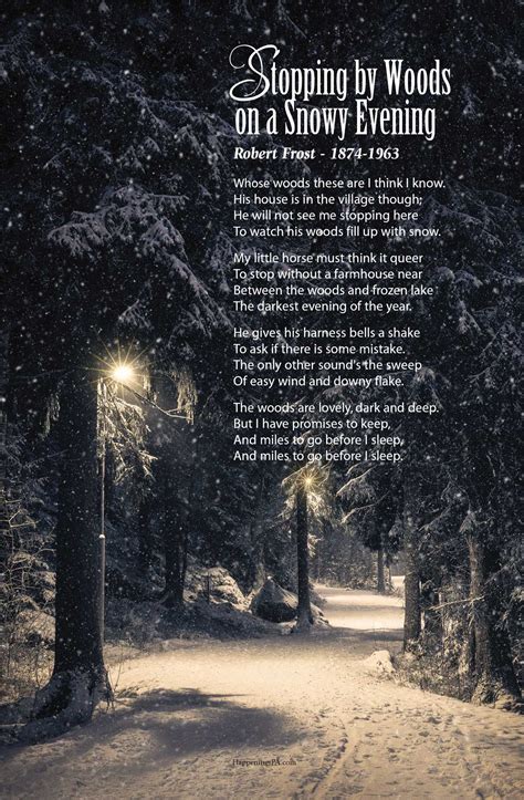 Stopping By Woods On A Snowy Evening Imagery