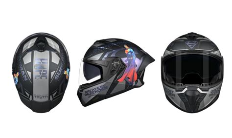STUDDS Launches Trooper Superman Edition Flip-Up Helmet in India ...