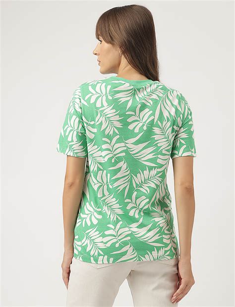 Buy Pure Cotton Tropical Printed T-Shirt at Marks & Spencer