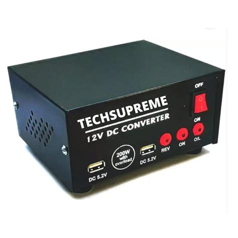 TechSupreme 200W Mini Inverter for Home, Car, Laptop, D2H Box, Mobile ...