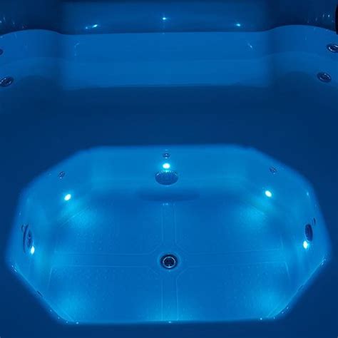 Whirlpool Badezuber achteckig 8 8m beheizt LED Wassermassage in ...