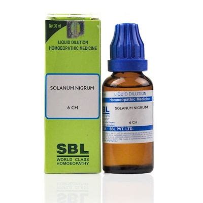 Solanum nigrum Homeopathy Dilution 6C, 30C, 200C, 1M, 10M, CM Potency ...