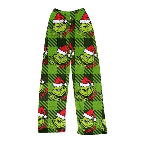 Grinch Pajama Pants Christmas Pajama Pants Holiday Elastic Waist Cozy ...