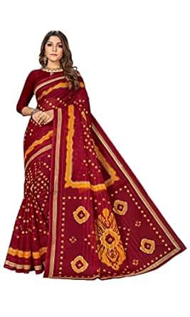 RATAN Pure Cotton Printed Saree for Women without Blouse Piece (HRT ...
