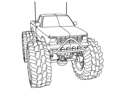 Monster Truck Coloring Pages | Wecoloringpage.com