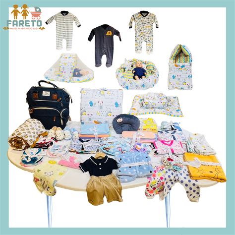 FARETO NEW BORN BABY All SEASON HOSPITAL ESSENTIALS 114 IN 1 (0-6 MONT ...