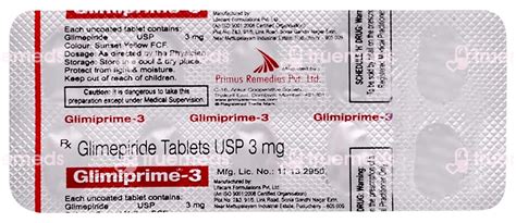 Glimiprime 3 Tablet 10: Uses, Side Effects, Price & Substitutes
