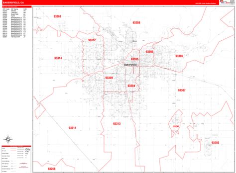 Map Of Bakersfield Zip Codes