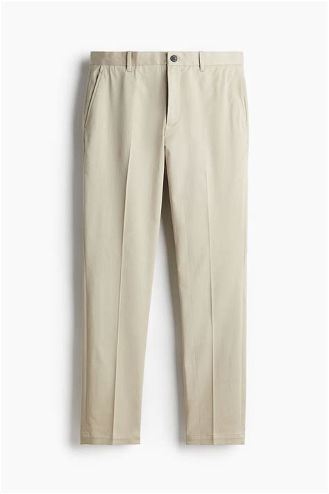 Men’s Light beige Slim-Fit Chinos | H&M CA