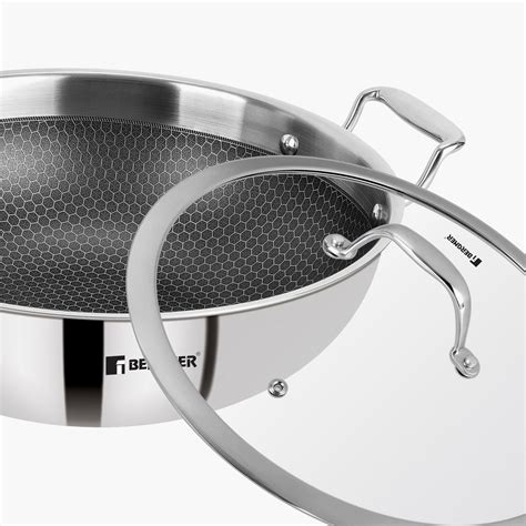 Buy BERGNER Hitech Silver Solid Triply Stainless Steel Induction Base ...