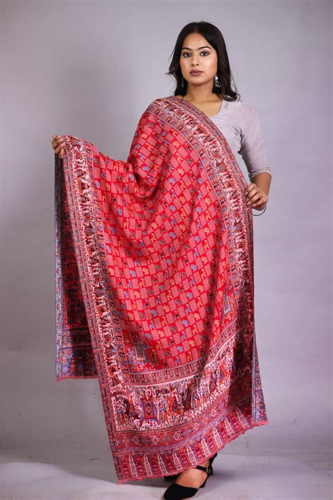 Fine Wool Elephant Kani Stole – The Shawl Studio