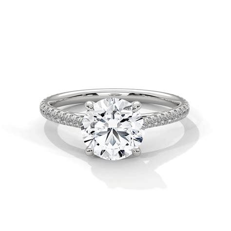 Edge Round Solitaire Diamond Ring – 0.40 ct GH-VS Certified Solitaire