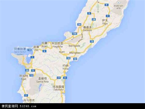 关岛地图 - 关岛卫星地图 - 关岛高清航拍地图 - 便民查询网地图