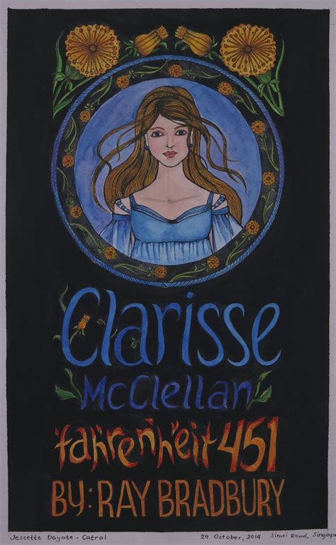Fahrenheit 451 Clarisse Drawing