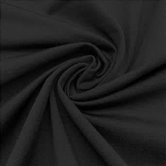 Shabbir Cotton Mart 3M Black Pique/Matty Cotton Poly Fabric Tube, 60% ...