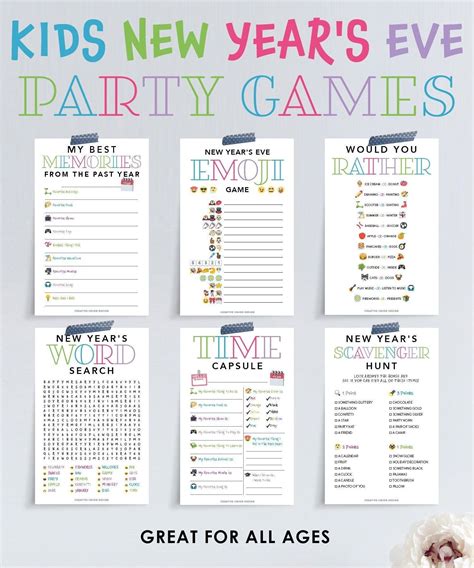 Printable new years games new years party games new years eve game ...