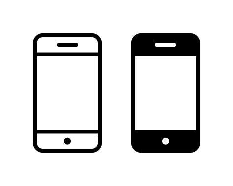 Cellphone, smartphone, mobile phone icon vector in clipart style ...