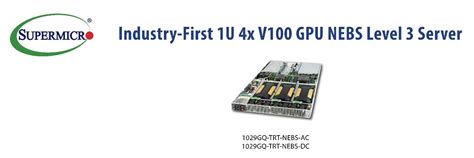 Supermicro is First-to-Market with NEBS Level 3 Certified 1U Server ...