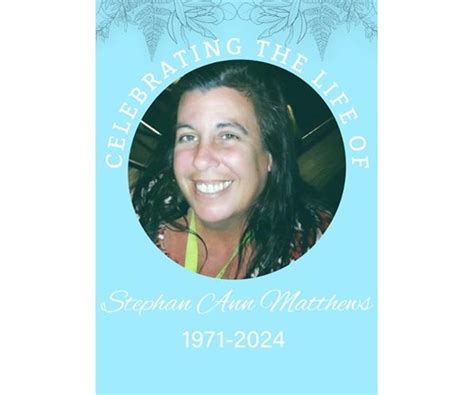 Stephanie Ann Matthews Obituary (2025) - Dudley, MA - Bartel Funeral ...