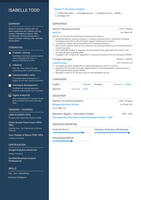 Resume Summary Examples Information Technology 的图像结果