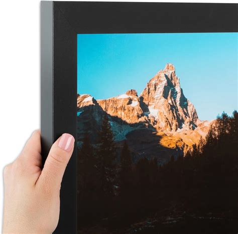 ArtToFrames 12x24 inch Satin Black Picture Frame, WOMFRBW26079-12x24 ...