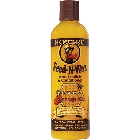 Howard 16 Oz. Feed-N-Wax Wood Polish & Conditioner | Elitsac, Inc.
