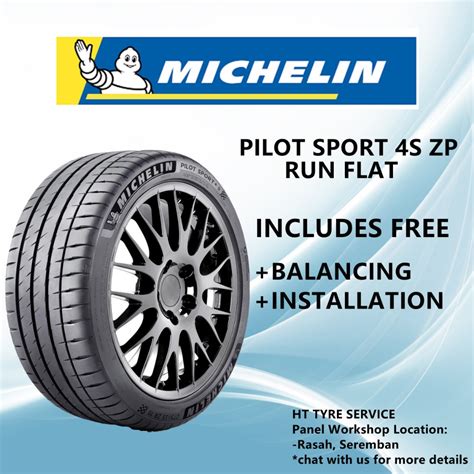 MICHELIN PILOT SPORT 4S ZP RUN FLAT Tayar Tyre Tire 17 18 19 20 inch | Shopee Malaysia