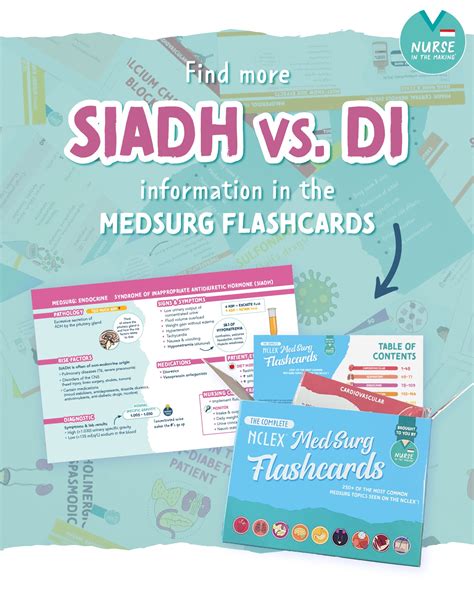 Kristine Tuttle | SIADH Vs. DI 💦ADH: Antidiuretic Hormone Antidiuretic ...