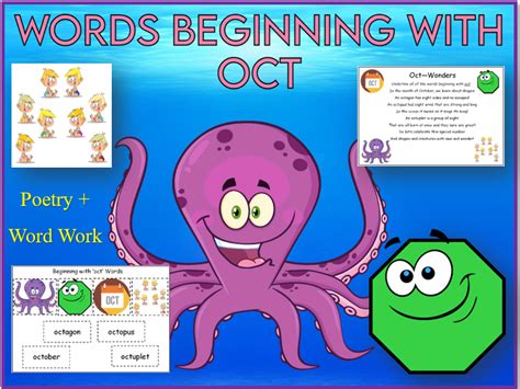 Words Beginning with OCT Activities KS1 | Teaching Resources