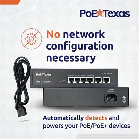 Buy PoE Texas 802.3af Power Over Ethernet PoE Splitter with 5 Volts 10 ...