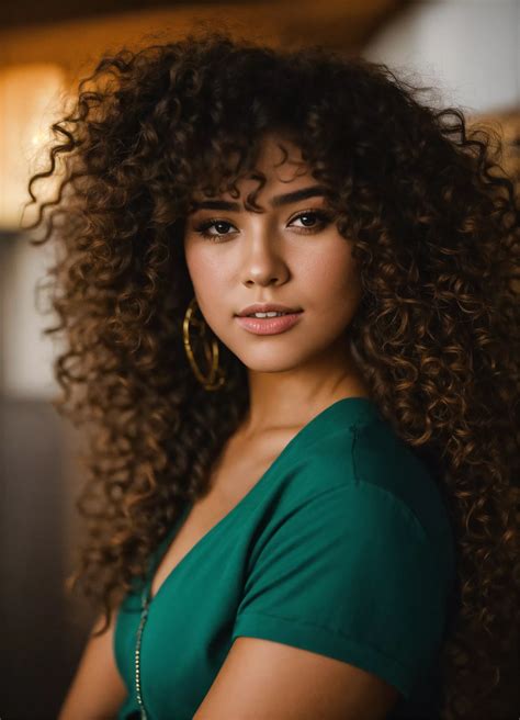 Lexica - Latina girl with curly hair | Curly girl hairstyles, Curly ...