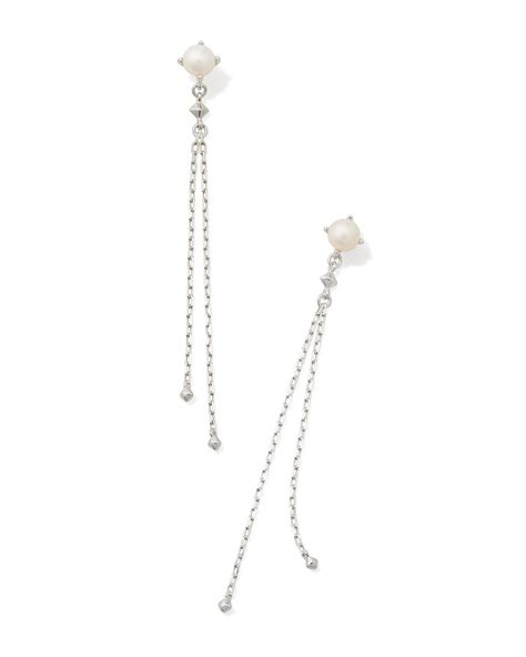 White Pearl Earrings