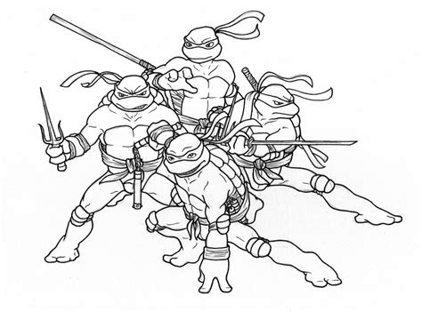 Collection of Teenage Mutant Ninja Turtles Coloring Pages - Free Printable